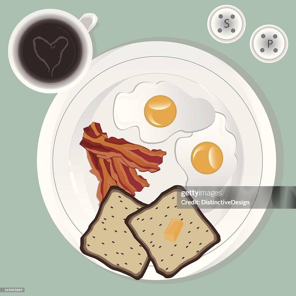 Spring Breakfast Vector Vector Breakfast High-Res Vector Graphic - Getty Images