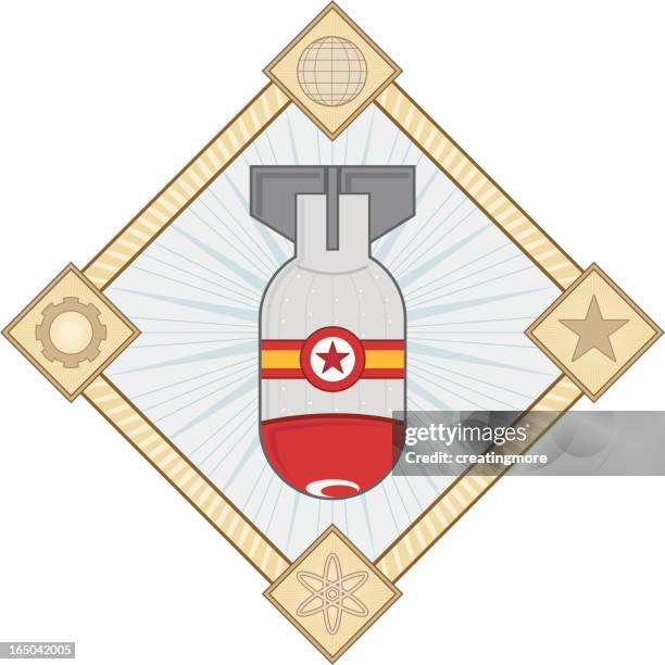 drop it - cold war stock illustrations