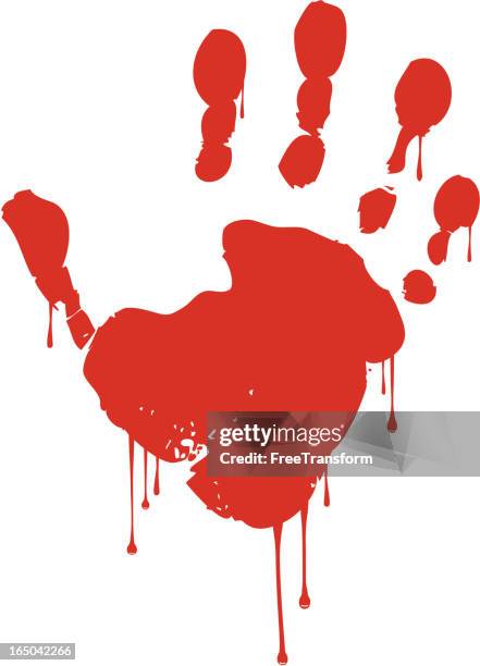 Bloody Smeared Handprint Photos and Premium High Res Pictures - Getty