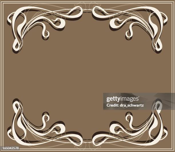 modern style frame, vector - corner stock illustrations