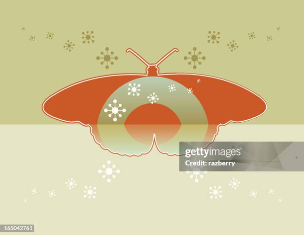butterfly composition (vector) - portrait minimal background stock illustrations