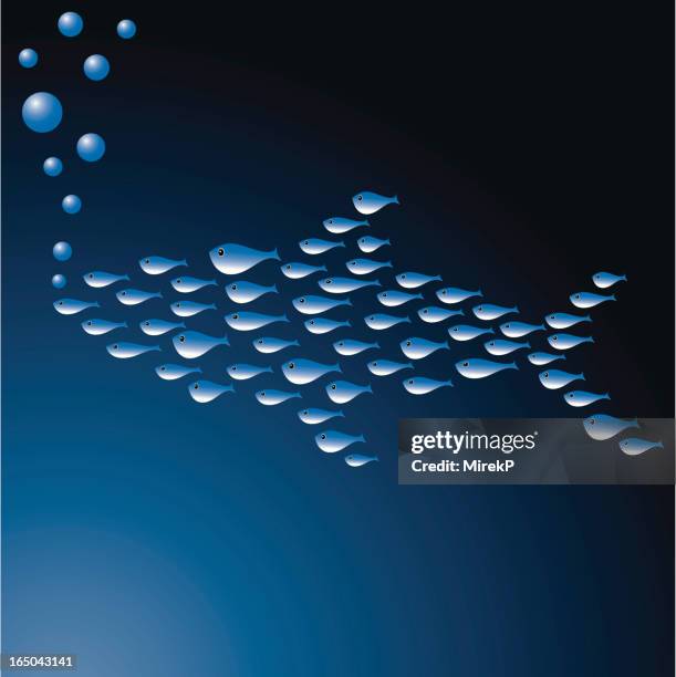 fisch-formation - fish scale pattern stock-grafiken, -clipart, -cartoons und -symbole