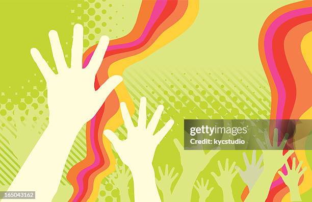 it's only rock'n'roll. - psychedelic rock music stock-grafiken, -clipart, -cartoons und -symbole