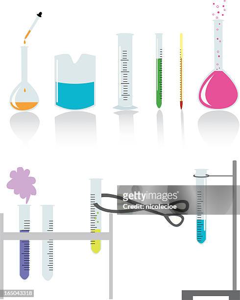 chemistry set - dna purification stock illustrations