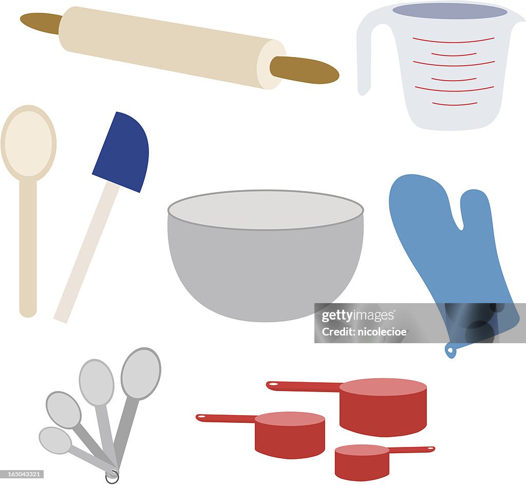 Baking Supplies High-Res Vector Graphic - Getty Images
