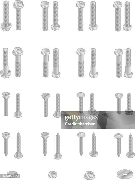 Thread Bolt Icon 4,499 Bolt Threads Vector High Res Illustrations - Getty Images