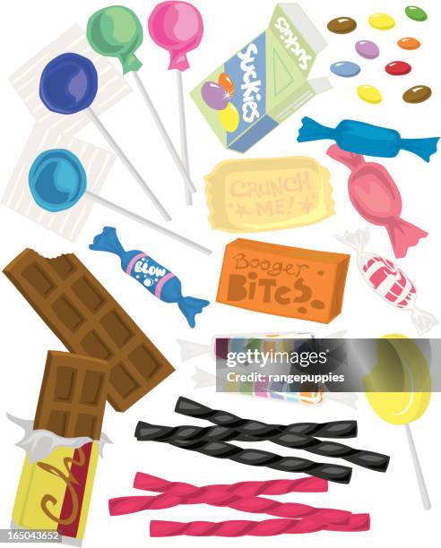 stockillustraties, clipart, cartoons en iconen met candy! - drop