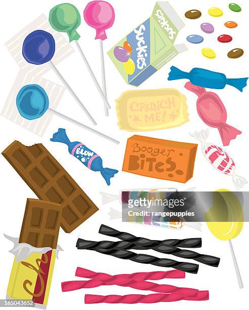 candy! - bubble gum stock illustrations
