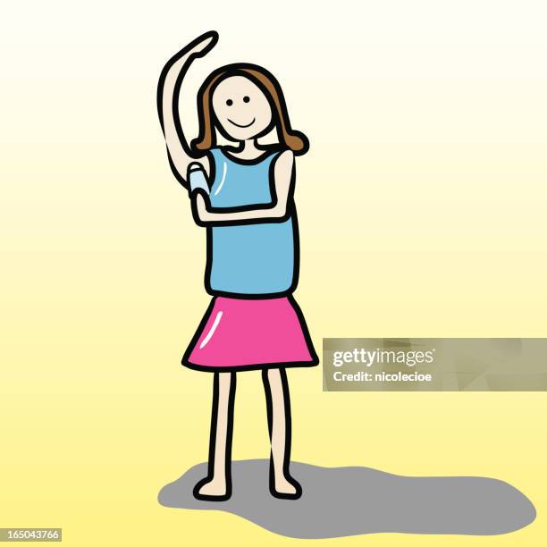 applying deodorant - body odour stock illustrations