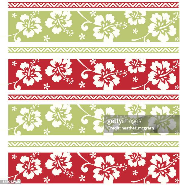 hawaiian christmas pattern - pacific islands 幅插畫檔、美工圖案、卡通及圖標