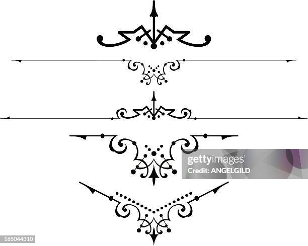 illustrations, cliparts, dessins animés et icônes de manuscrits et centre lignes - instantané noir et blanc