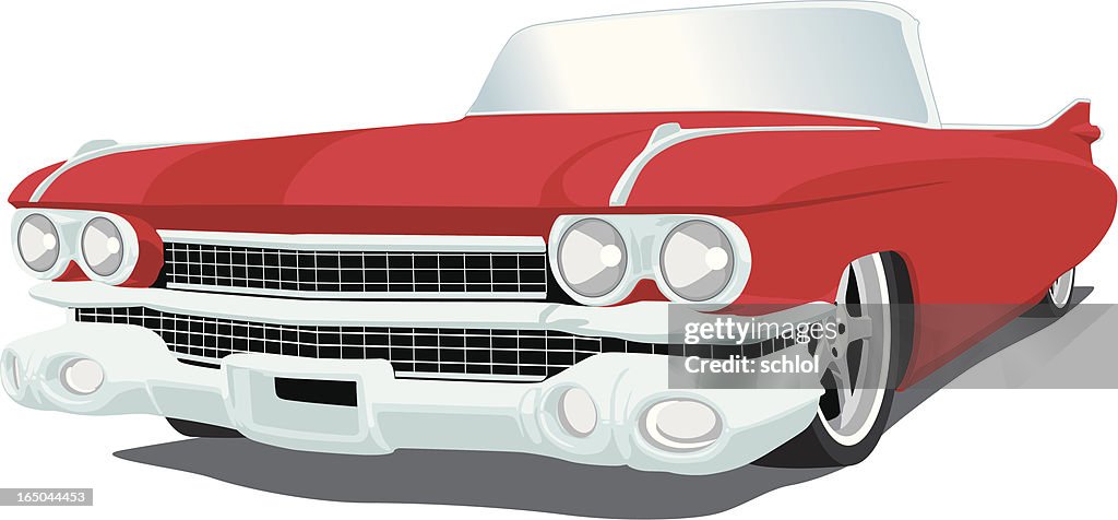 Cadillac vermelho - 1959