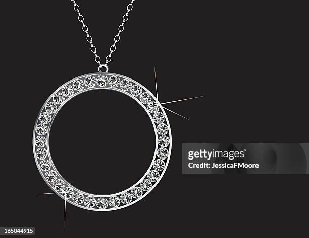 dream necklace - diamond necklace stock illustrations