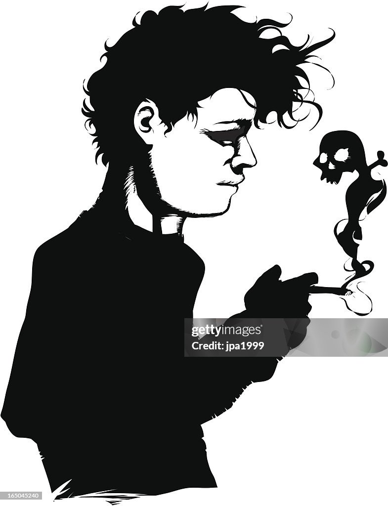 Smoke skull