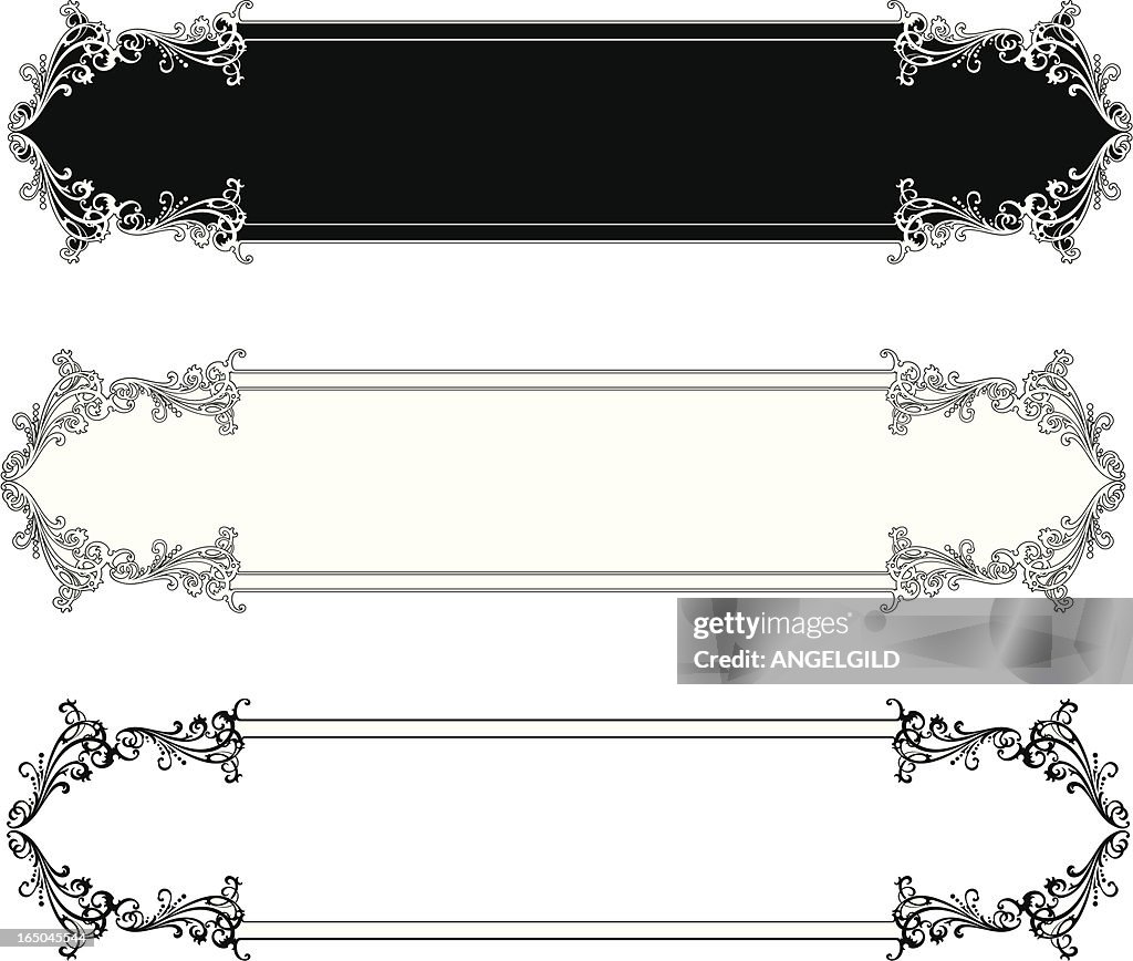 Elaborate Lettering Examples Elaborate Lettering Panels High-Res Vector Graphic - Getty Images
