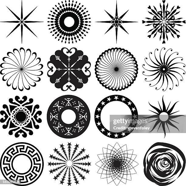 circular designs - designelement stock illustrations