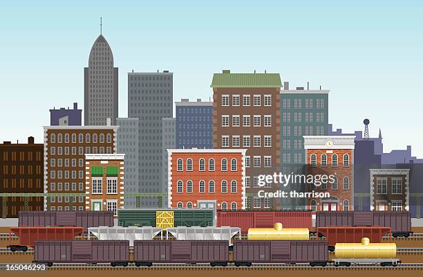 vector city sky line - paris metro stock illustrations