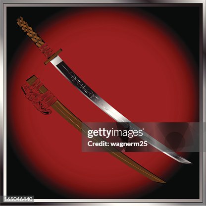 Samurai katana and case Samurai katana and case