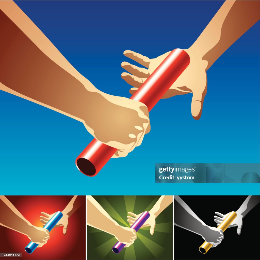 Hands Baton High-Res Vector Graphic - Getty Images