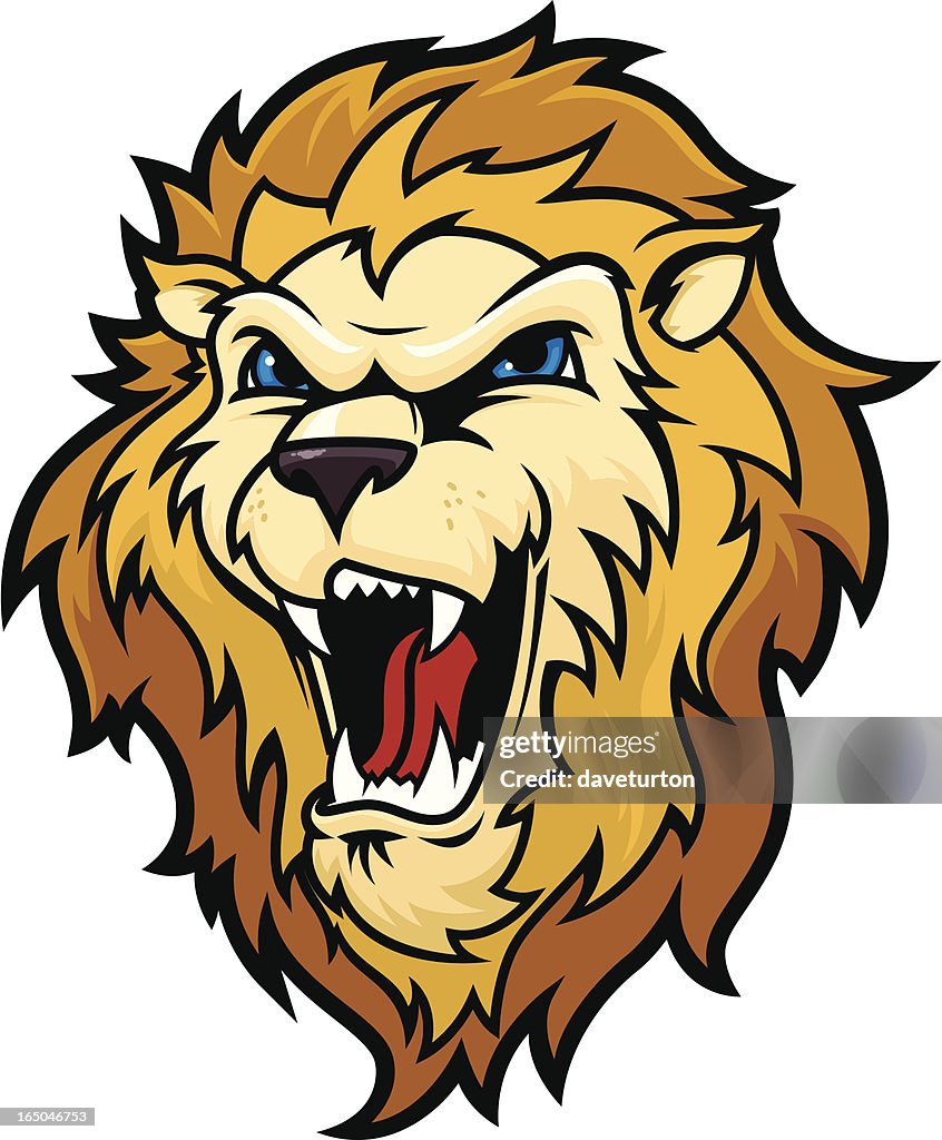 Lion Head Roaring High-Res Vector Graphic - Getty Images