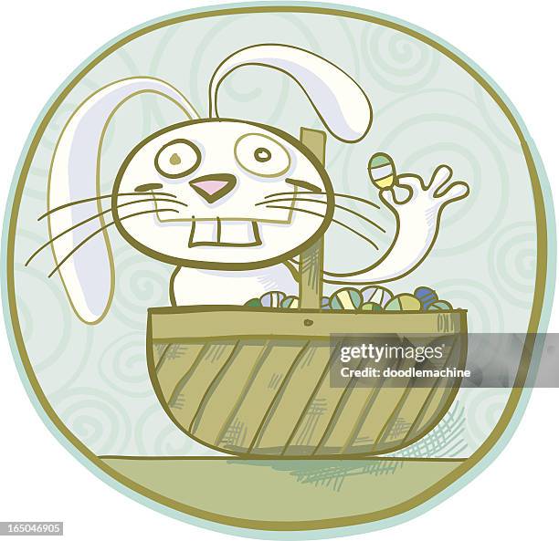 easter basket - easter candy stock illustrations