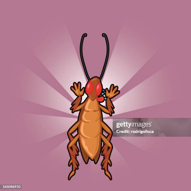smart cockroach - cross contamination stock illustrations