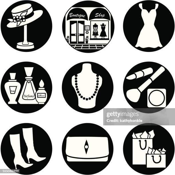 madison avenue reversed - madison avenue shopping stock illustrations