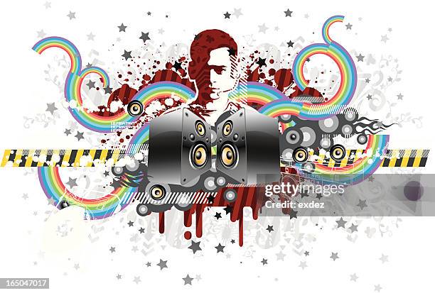 music design - rapper stock illustrations