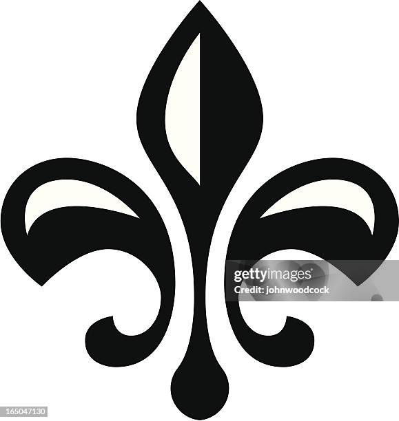 fleur-de-lis - lilien stock-grafiken, -clipart, -cartoons und -symbole