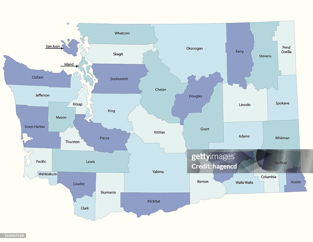 Mapa de tecnología del condado de Washington