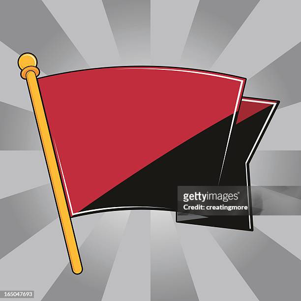 ilustrações, clipart, desenhos animados e ícones de anarchy bandeira 1 - símbolo da anarquia