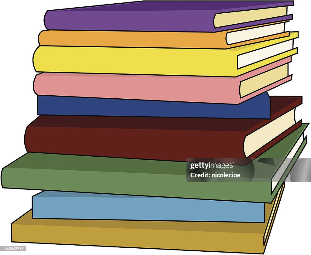 Stack Of Books High-Res Vector Graphic - Getty Images