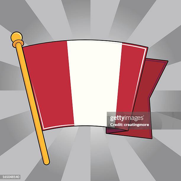 flag of peru - costa verde stock illustrations