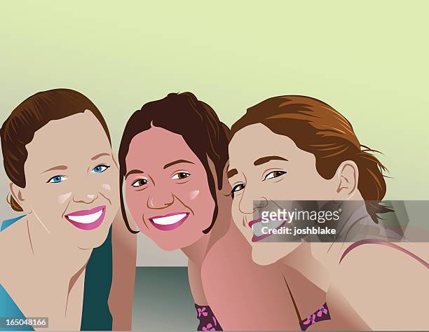 1,565 Three Friends High Res Illustrations - Getty Images
