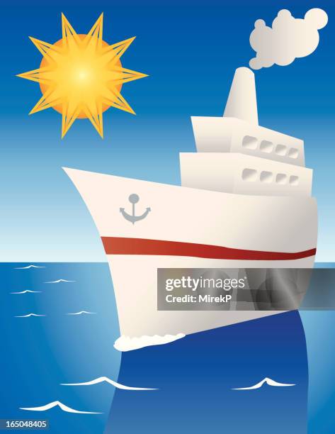 ilustraciones, imágenes clip art, dibujos animados e iconos de stock de de la travesía - ferry light