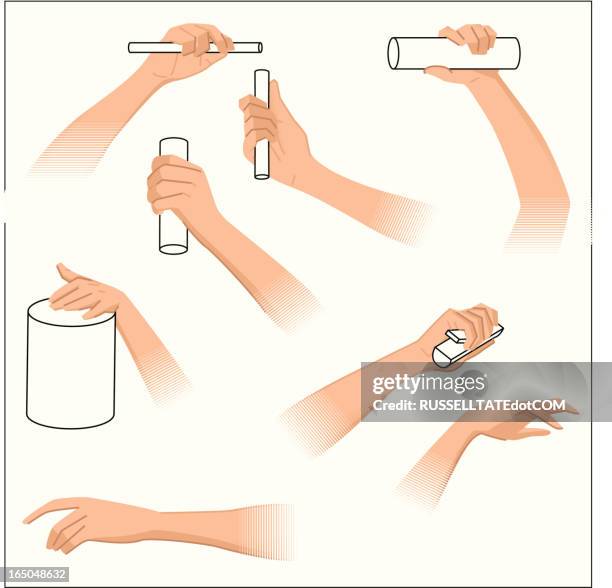 helping hands - wrist anatomy stock illustrations