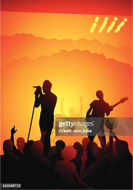 live-indie-band - indie rock stock-grafiken, -clipart, -cartoons und -symbole