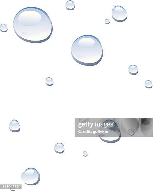 stockillustraties, clipart, cartoons en iconen met droplets - close up