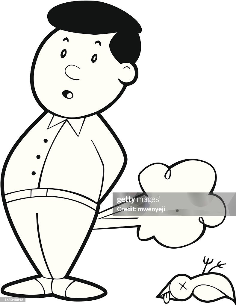 Young Man Farts and Kills a Bird.