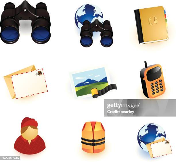 explorer icons - spiral binding stock illustrations