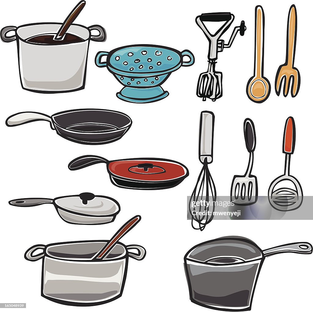 Pots, Pans, and other kitchen Utensils