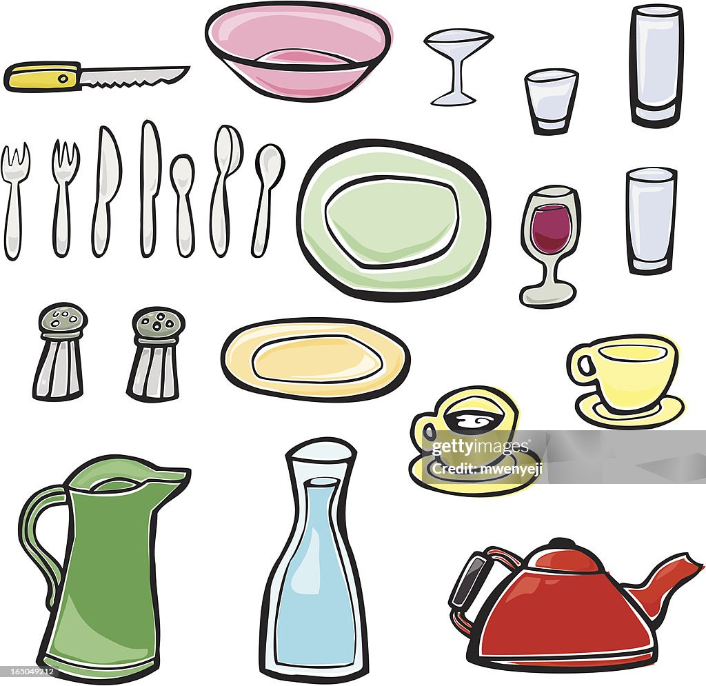 Dining room Utensils and implements