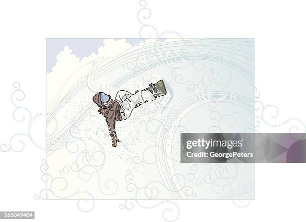 half pipe - skate park stock illustrations