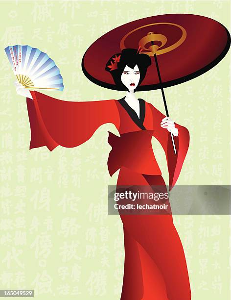 geisha - geisha stock illustrations