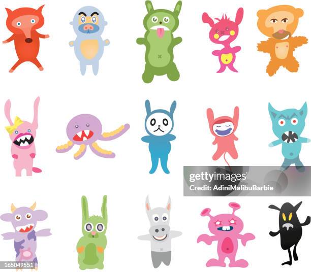creatures i - rabbit mouth stock illustrations