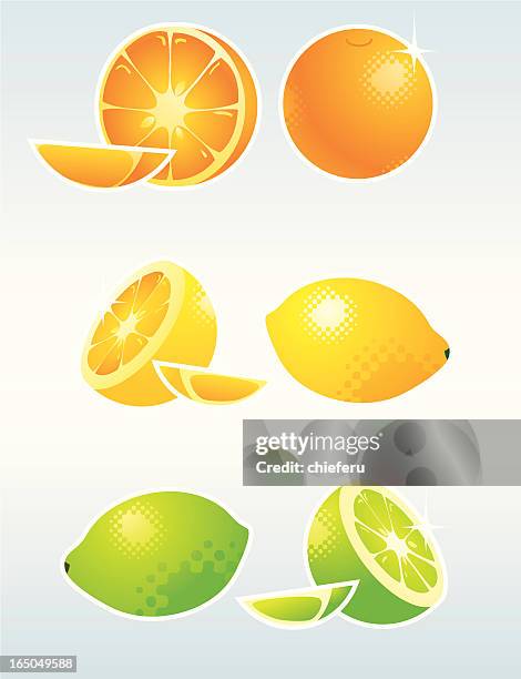 seriously citrus - lemon peel stock illustrations