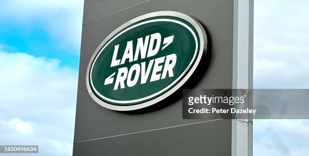 Manchester, ENGLAND Land Rover Car Showroom Garage External Store Sign