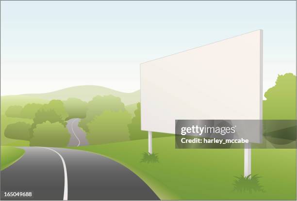 country billboard - mccabe stock illustrations