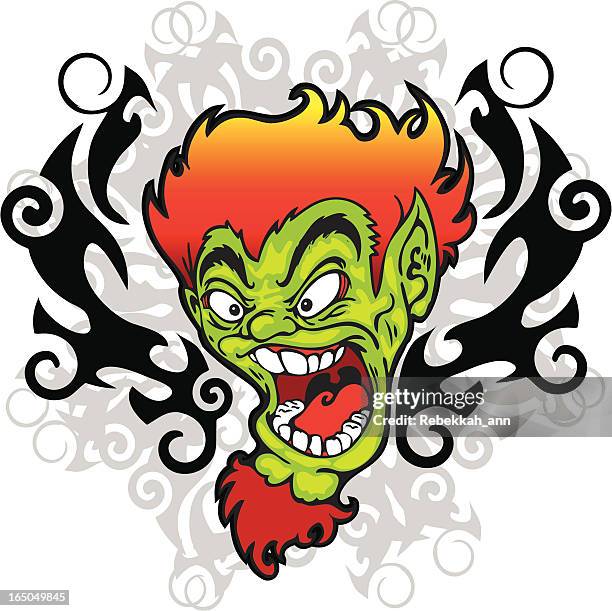 troll head - barley stock illustrations