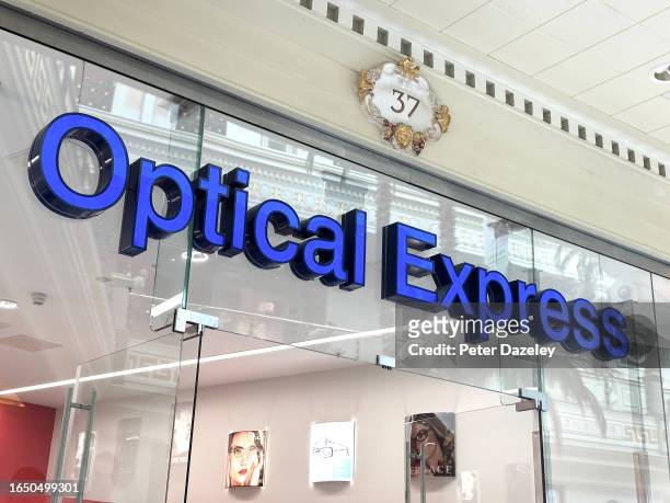 Trafford Centre, Manchester, ENGLAND Optical Express External Store Sign